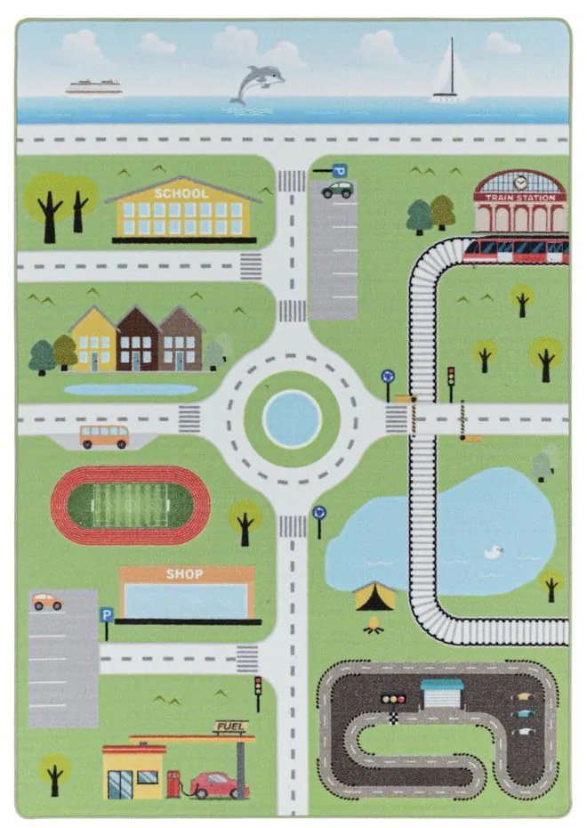 Зелен детски килим 80x120 cm Play – Ayyildiz Carpets