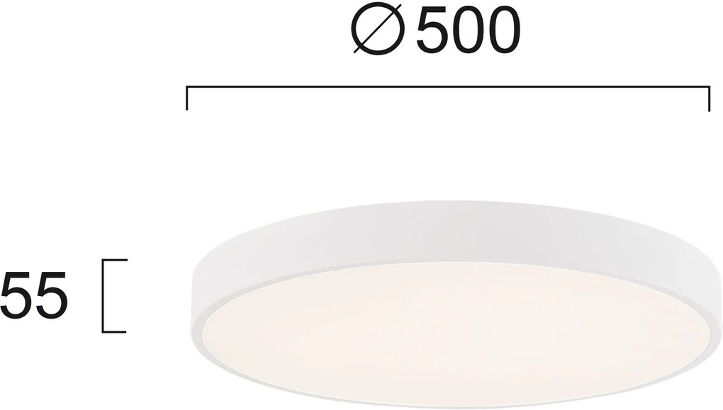 таванна светлина Viokef Madison-Диаметър: 50 См.-бял