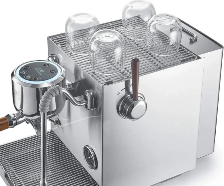 Еспресо машина Caso Design EspressoGourmet Advanced, 3000W, 19 bar, 2 л, ULKA, PID, Манометър, Полупрофесионална, Инокс