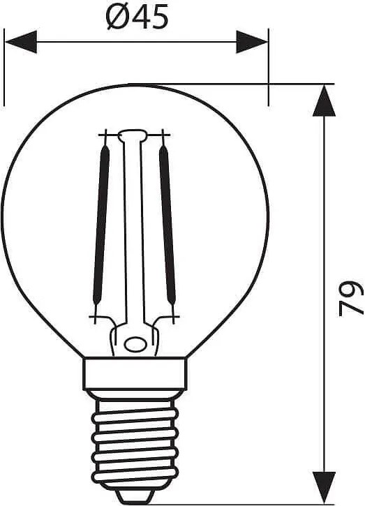LED крушка VIVALUX Flick Opal LED, 4W, E14, 4000К