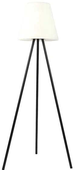 Модерна подова лампа за външен монтаж черна IP44 с LED на слънчева енергия - Virginia