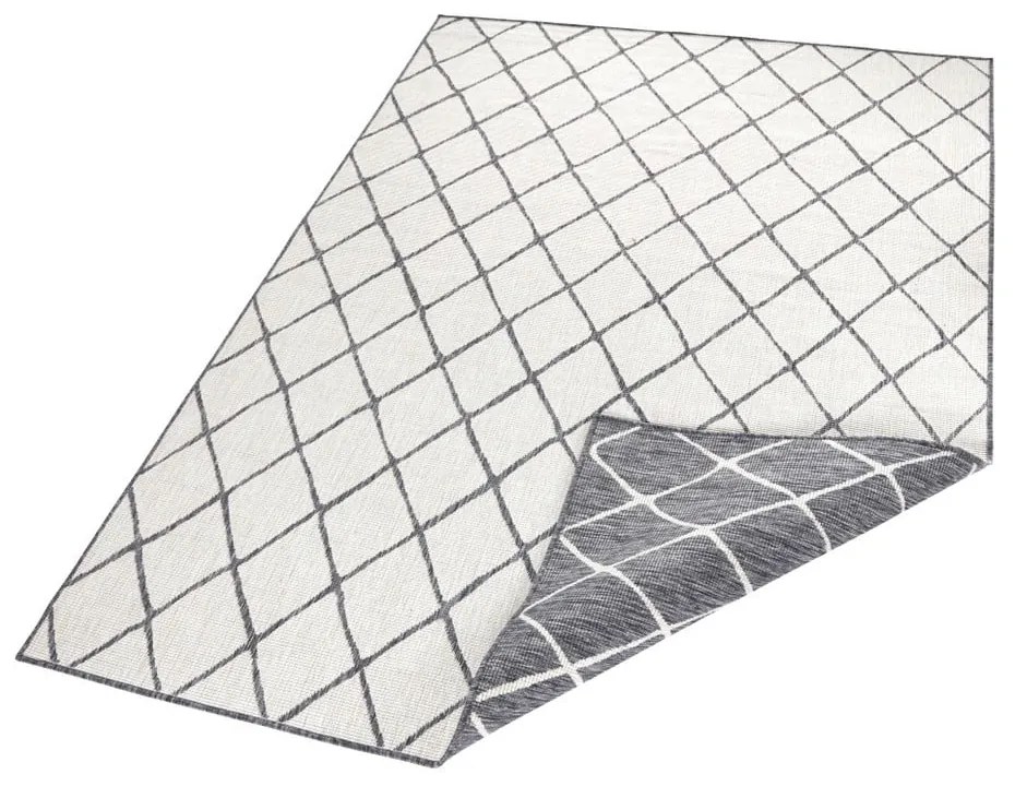 Сив и кремав килим за открито , 80 x 150 cm Malaga - NORTHRUGS