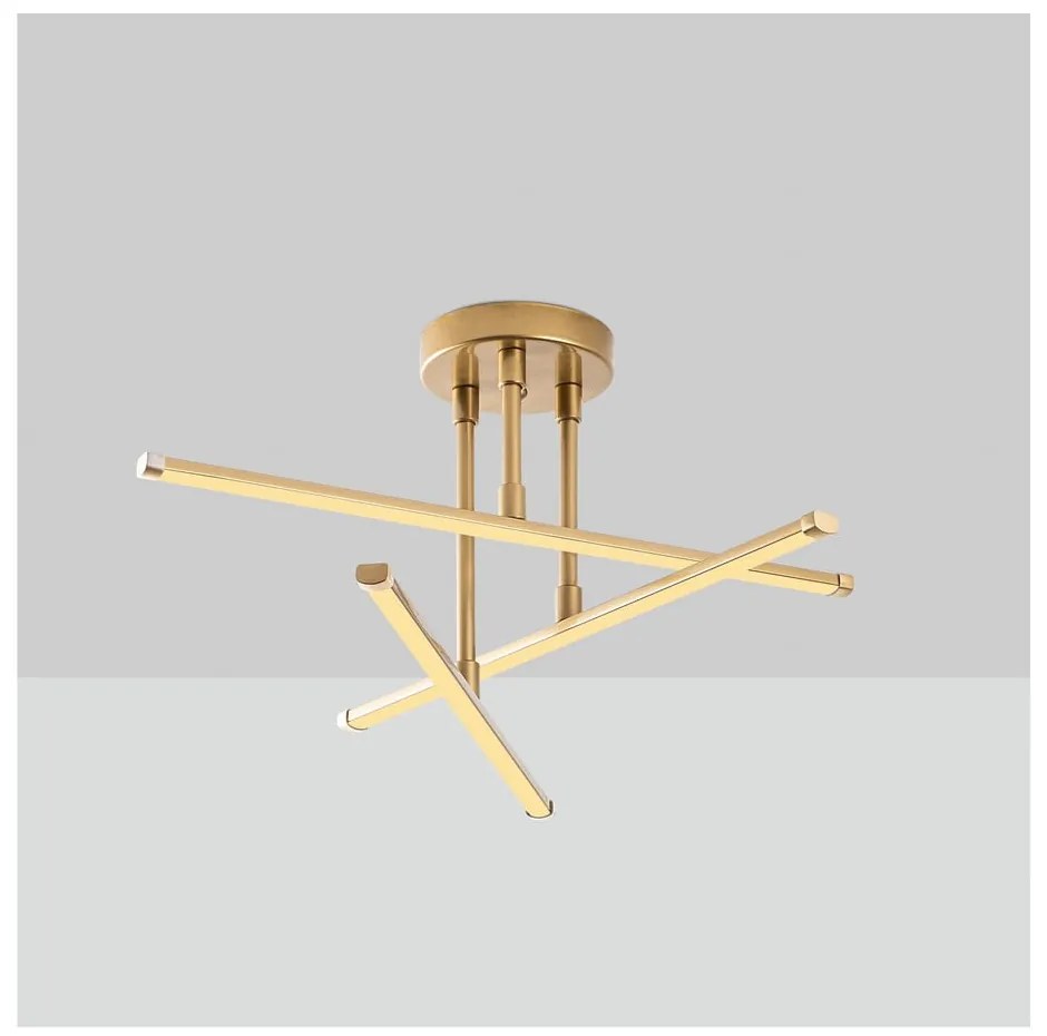 LED осветително тяло за таван в златист цвят 26x51 cm Umut – Opviq lights