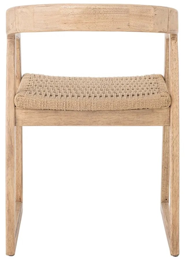 Трапезен стол от масивно каучуково дърво в естествен цвят Serrone – Bloomingville