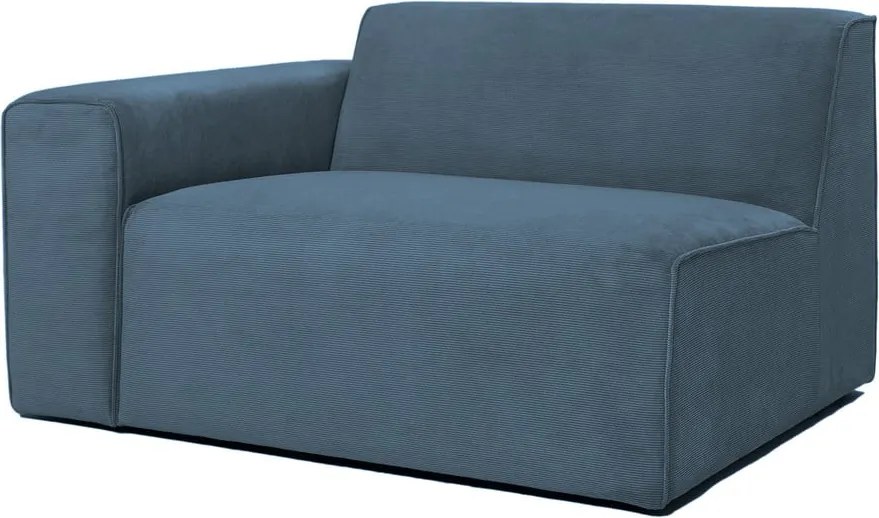 Син модулен диван от рипсено кадифе (ляв ъгъл) Sting – Scandic