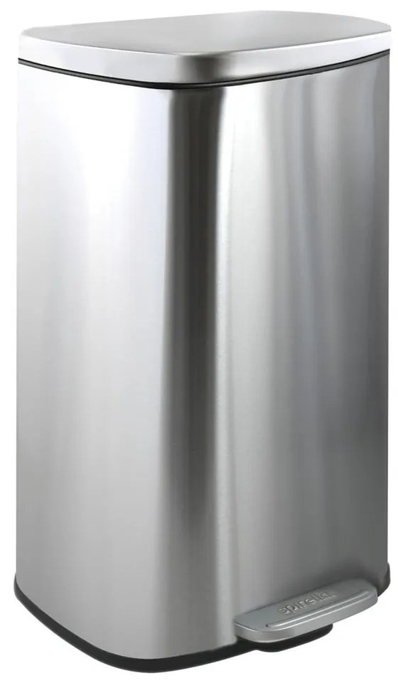 Стоманено кошче за боклук с педал в матово сребрист цвят 50 l Akira – Spirella