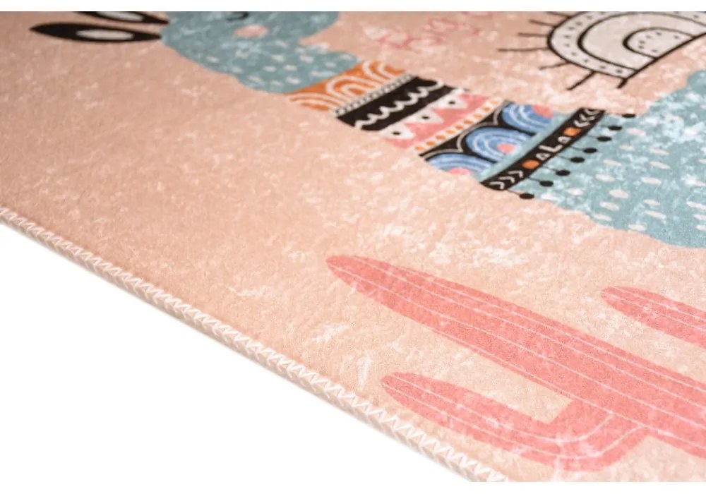 Розов детски килим подходящ за пране 80x120 cm Big Dreamer Camel – Vitaus