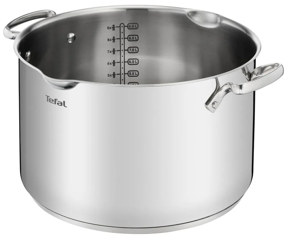 Тенджера от неръждаема стомана с капак за индукция 10 л Duetto+ - Tefal