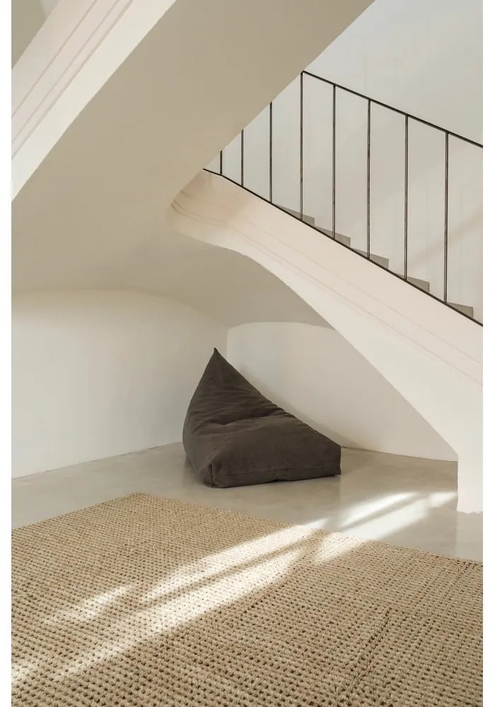 Ръчно изработена вълнена пътека подходяща за пране в цвят каки 80x230 cm Unexpected Wool – Lorena Canals