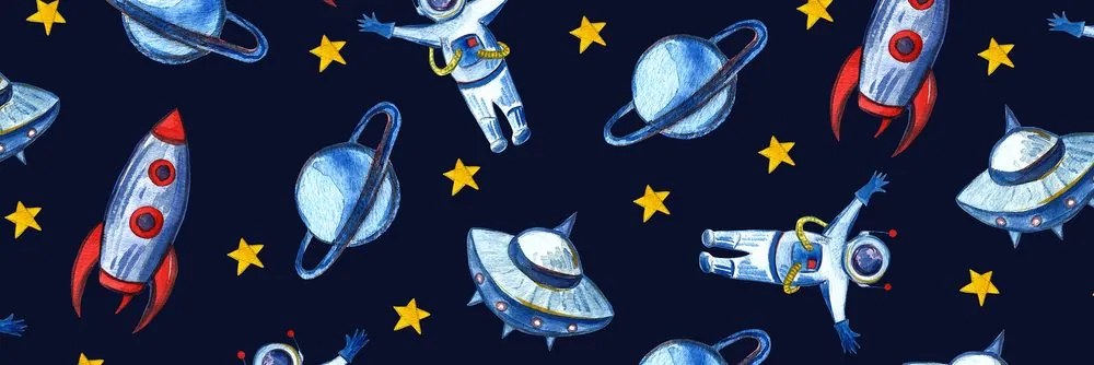 Картина на платно – Смел астронавт