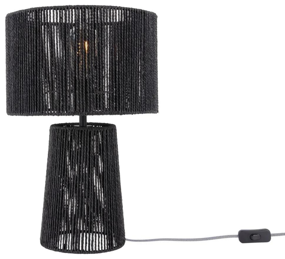 Черна настолна лампа с хартиен абажур (височина 47 cm) Forma Pin - Leitmotiv