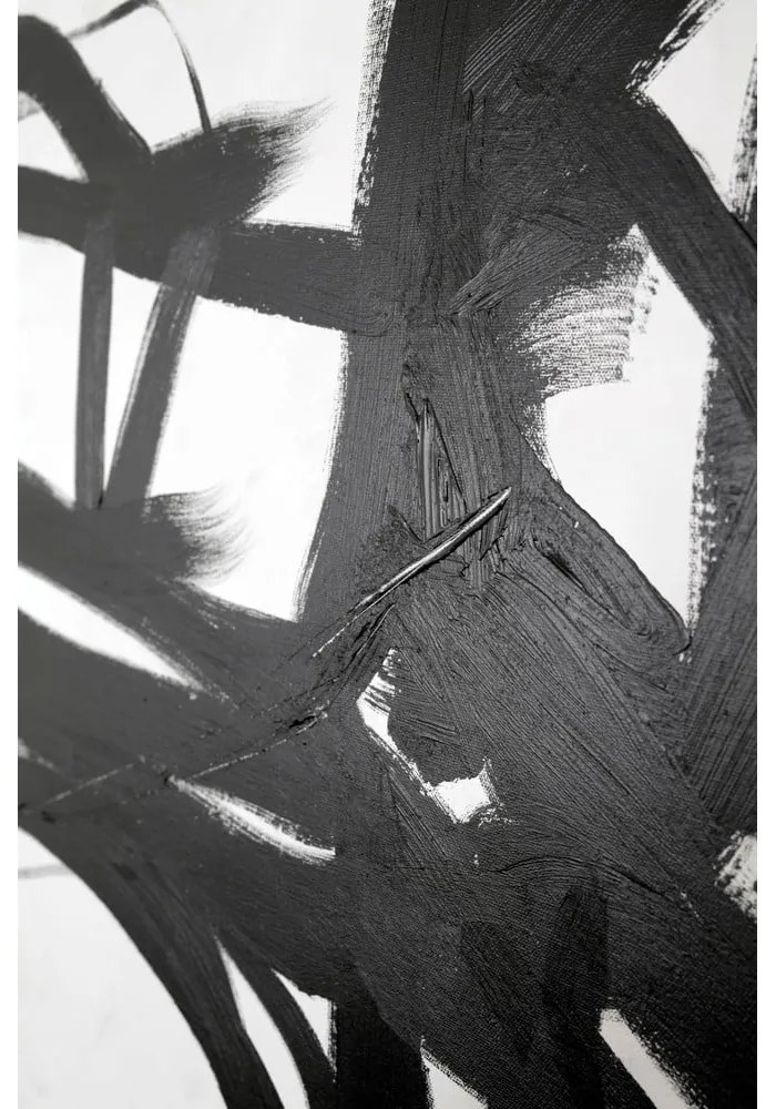 Ръчно рисувана картина 100x100 cm Playblack 2 - Malerifabrikken