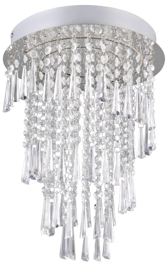 Светодиодна лампа за таван в сребристо ø 30 cm Pomp - Reality