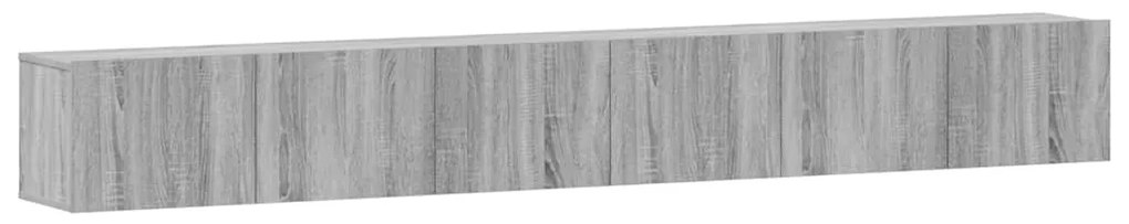 3114476 vidaXL Комплект ТВ шкафове от 3 части, сив сонома, инженерно дърво