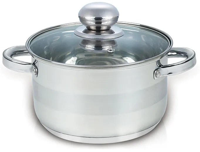 Тенджера с капак SAPIR SP 1210 GI20, 3.9 литра, 20x12.5 см, Многослойно дъно, Индукция, Инокс