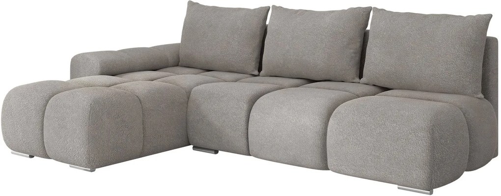 Ъглов диван Bestii-Сив-Ляв