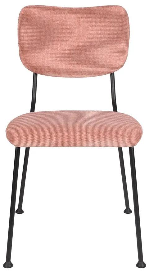 Светлорозови трапезни столове в комплект от 2 броя Benson - Zuiver