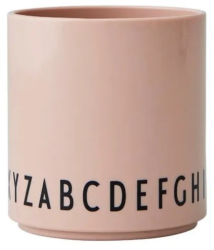 Розова бебешка чаша Eat & Learn - Design Letters