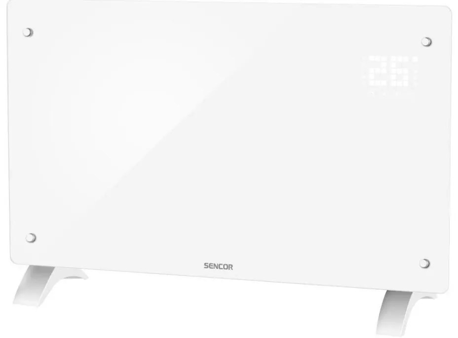 Sencor - Умен електрически конвектор/нагревател 2000W IP24 Wi-Fi бял + дистанционно управление