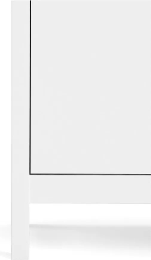 Бял нисък скрин 82x80 cm Madrid – Tvilum