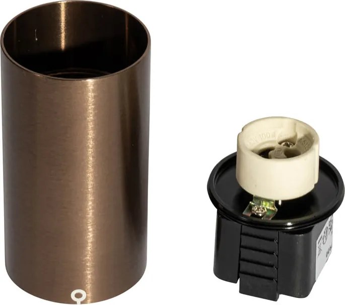 Модерен прожектор тъмно бронз за 1-фазна релсова система GU10 35mm - Iconic Ruby Honey