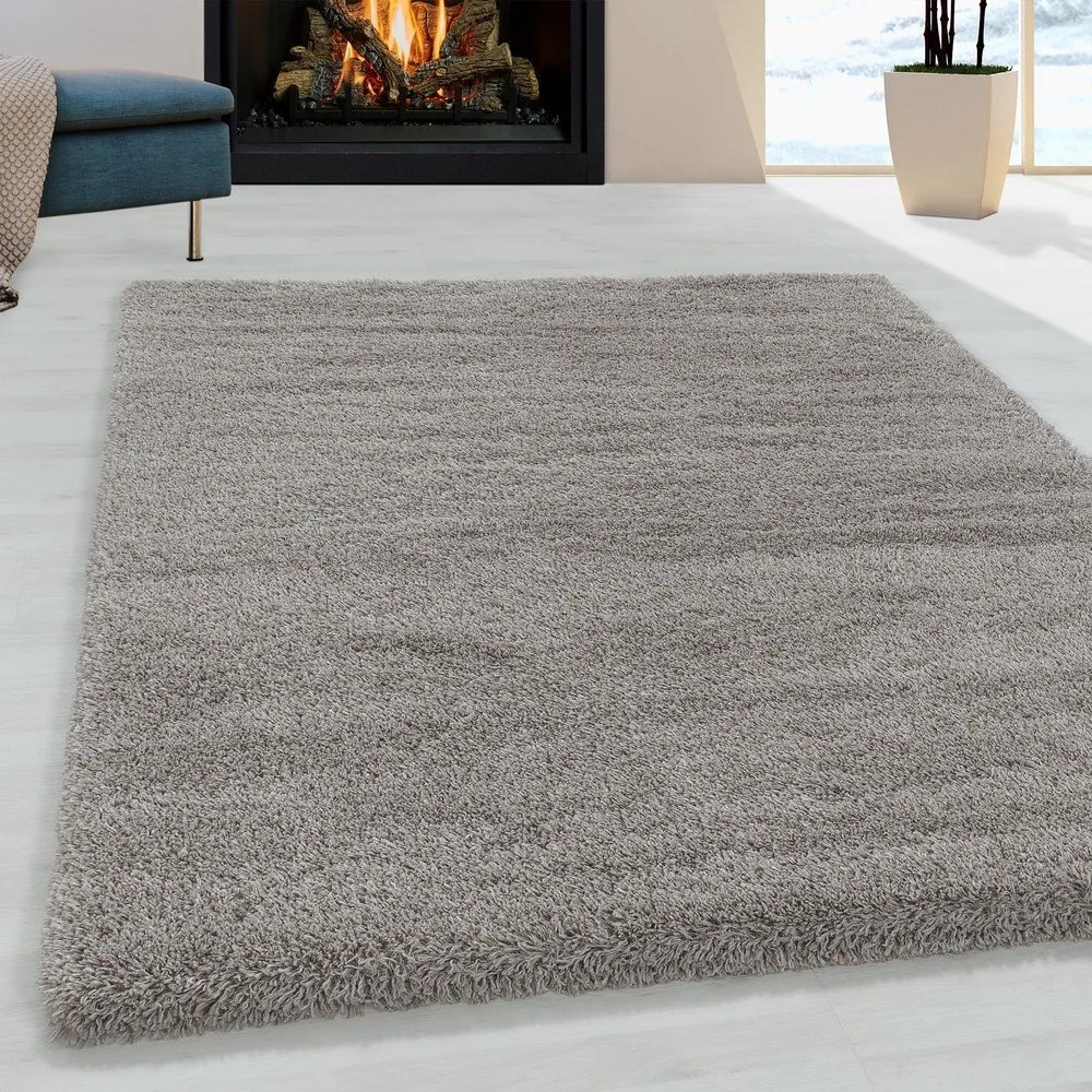 Светлокафяв килим 120x170 cm Fluffy – Ayyildiz Carpets