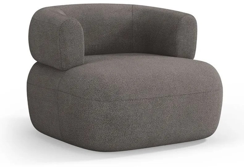 Сиво кресло от плат букле Jenny – Micadoni Home