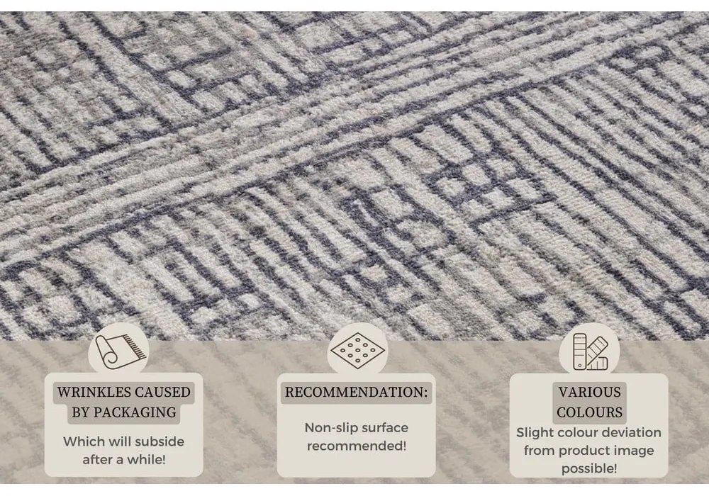 Сив килим 80x120 cm Terrain – Hanse Home