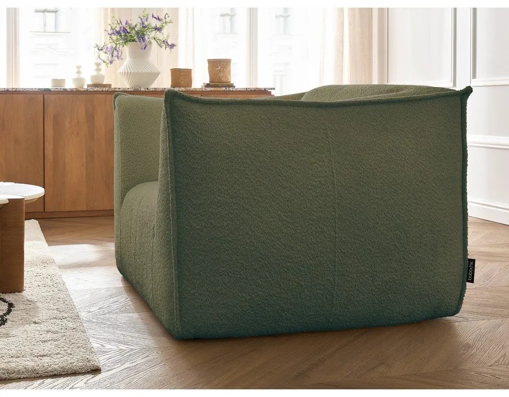 Зелено кресло от прежда с примки от букле Giorgia – Bobochic Paris