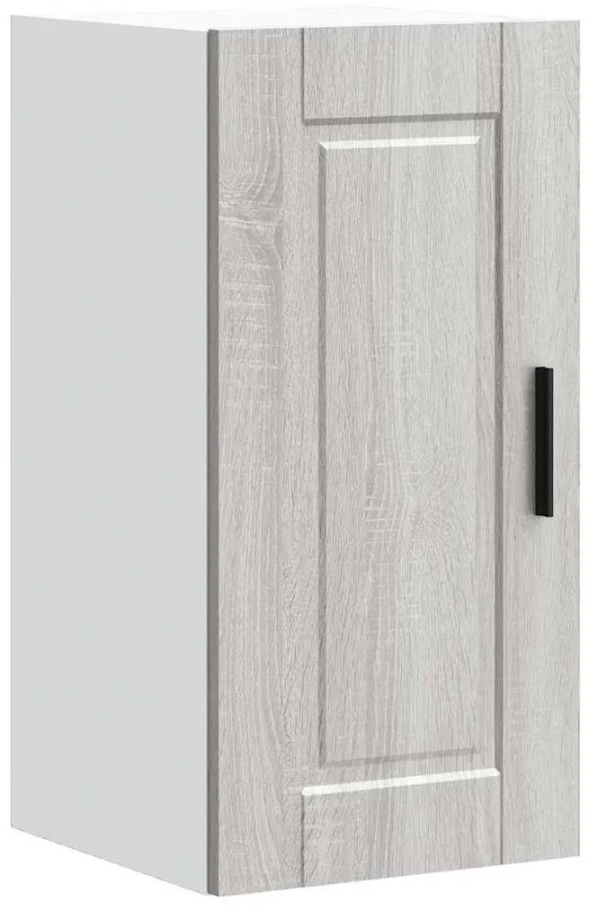 854023 vidaXL Кухненски стенен шкаф Porto, сив сонома, инженерно дърво