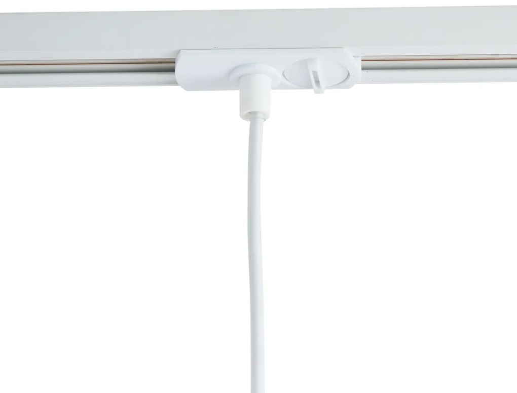 Модерна висяща лампа бежова с бяло за 1-фазна релсова система - Iconic Frini