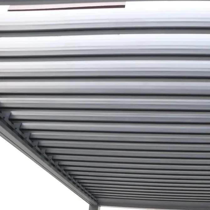 Пергола Hesperide Evonis, Алуминий и стомана, Графит, 6x3 m