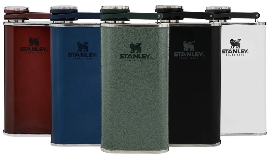 Зелена колба от неръждаема стомана 230 ml Easy-Fill Wide Mouth Flask Hammer Tone Green – Stanley