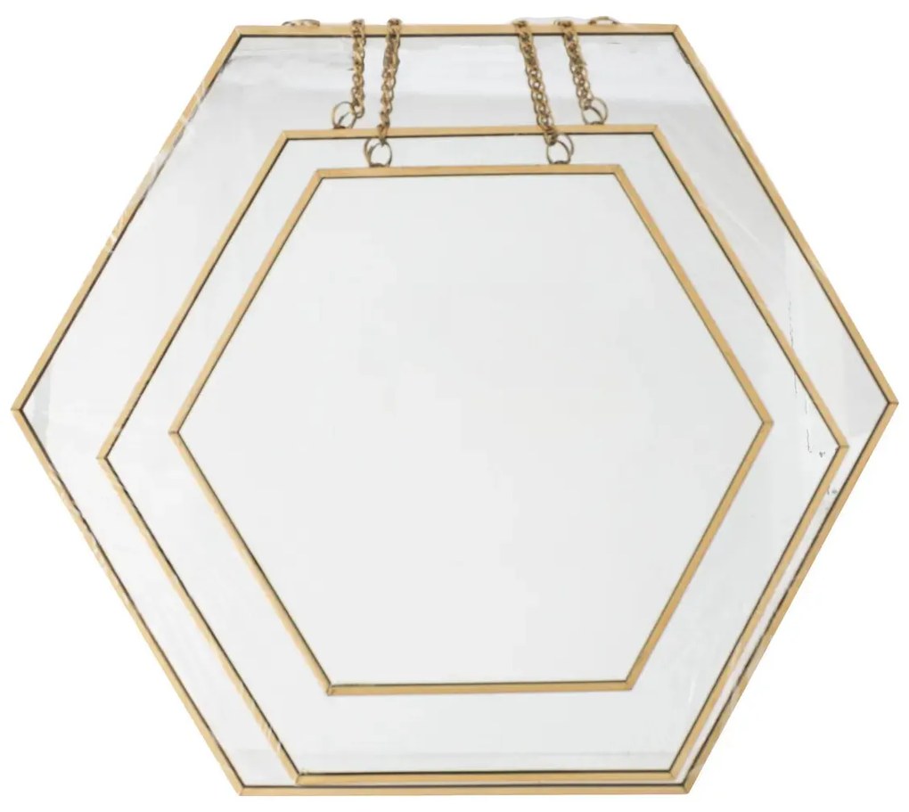 Сет огледалa atmosphera Leny, 20/25/30 cm, 3 бр - Сив