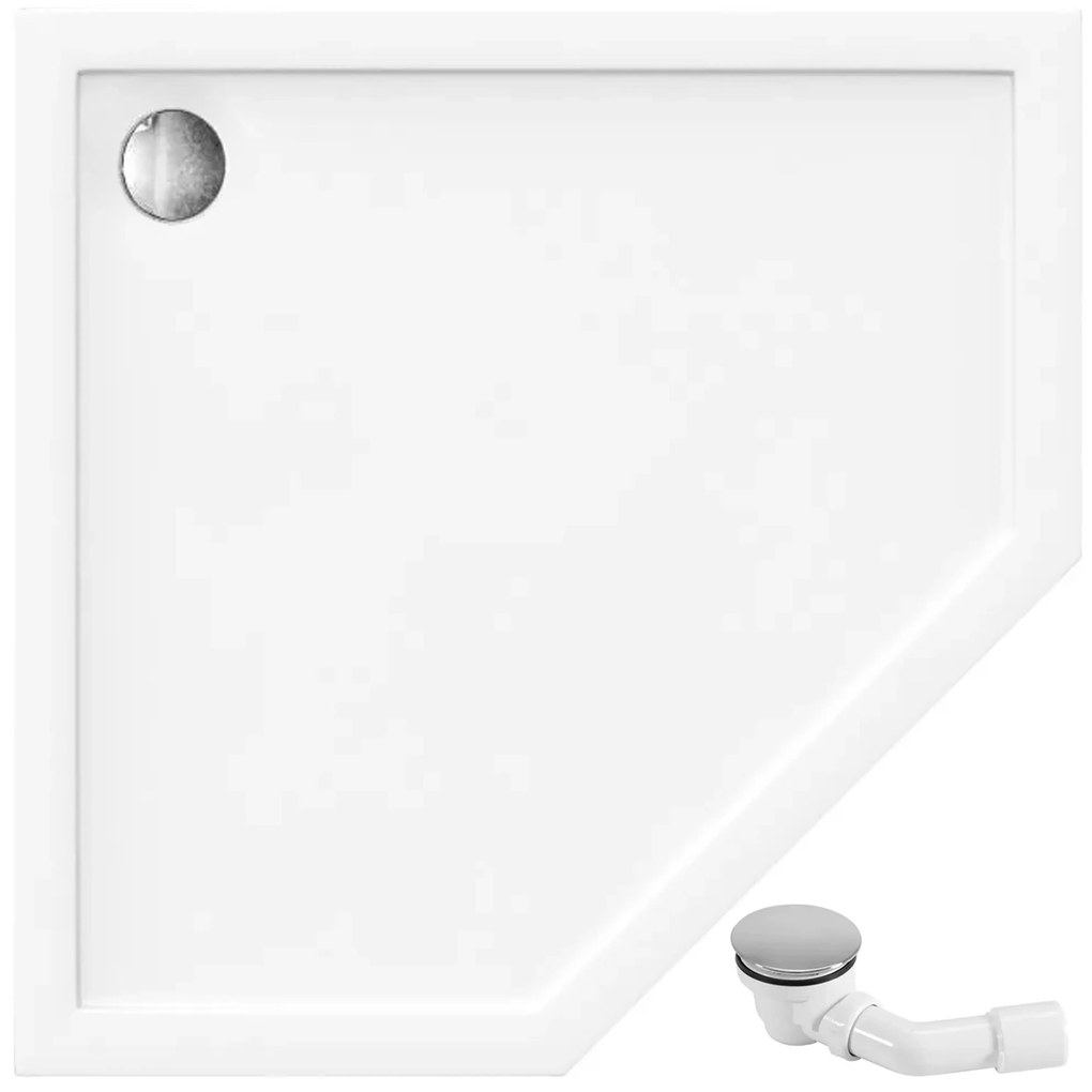 Корито за душ кабина- акрилно Rea Diamond White 80x80