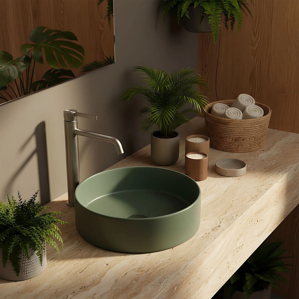 Смесител за мивка Rea Foster Brush Nickel High