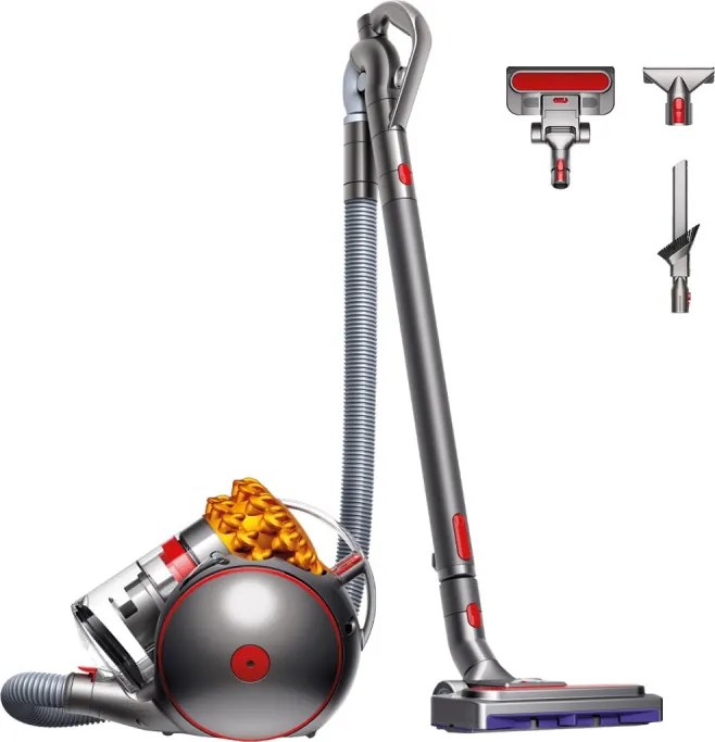 Прахосмукачка без торба Dyson Cinetic Big Ball Multi Floor 2 230278-01, 700W, 170AW, 0.8 л, Radial Root Cyclone, Автоматично изправяне при преобръщане, Никел/жълт