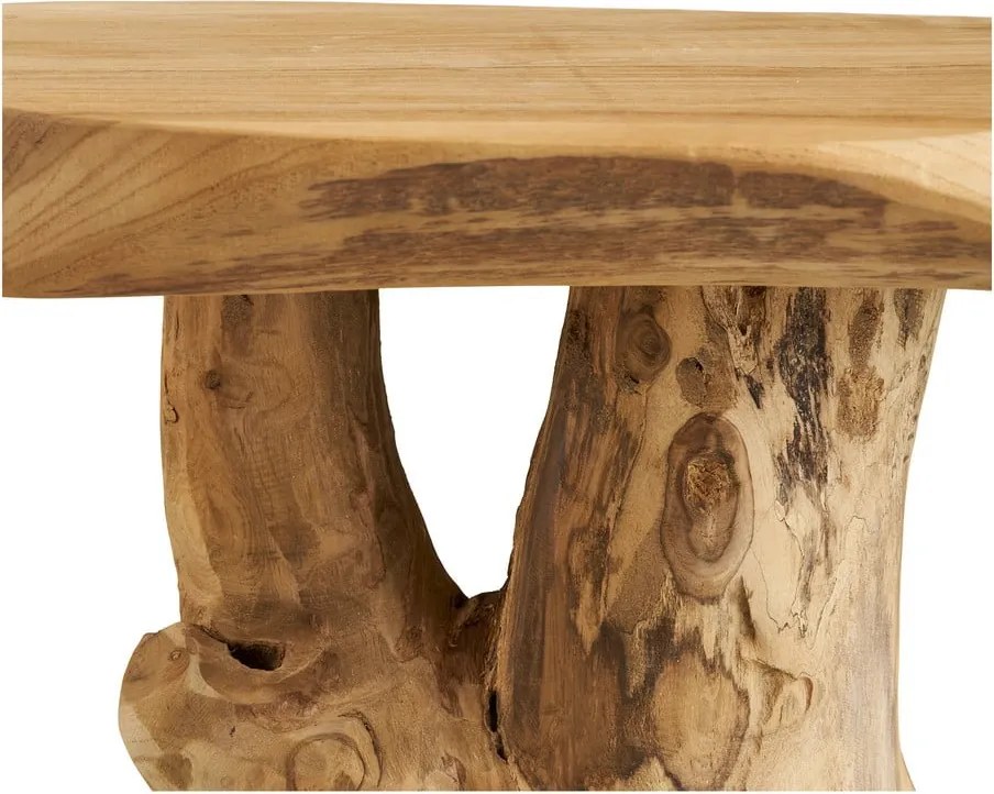 Кръгла странична масичка от масивно тиково дърво ø 40 cm Palena – House Nordic