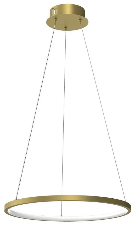 LED Пендел HOOP LED/27W/230V Ø 50 см 4000K златист