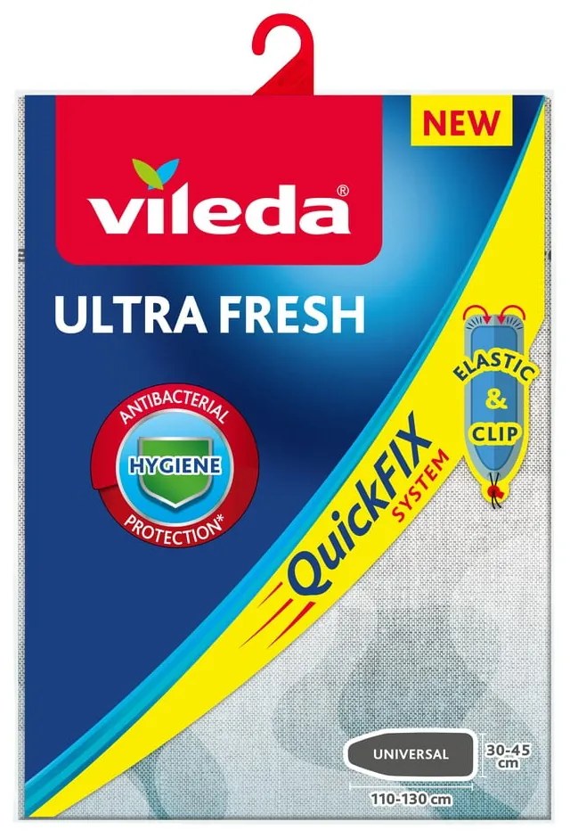 Синьо-сиво памучно покритие за дъска за гладене Ultra Fresh - Vileda