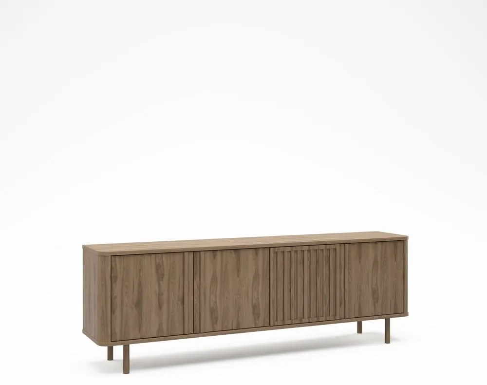 Маса за телевизор от дъбов декор в естествен цвят 180x60,5x35 cm Salma – Marckeric