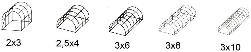 Оранжерия за градина 2,5x5м с UV защита PREMIUM