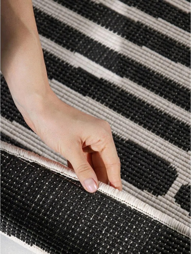 Черен/кремав кръгъл килим за открито и закрито ø 160 cm Haringey Bounds – Ted Baker