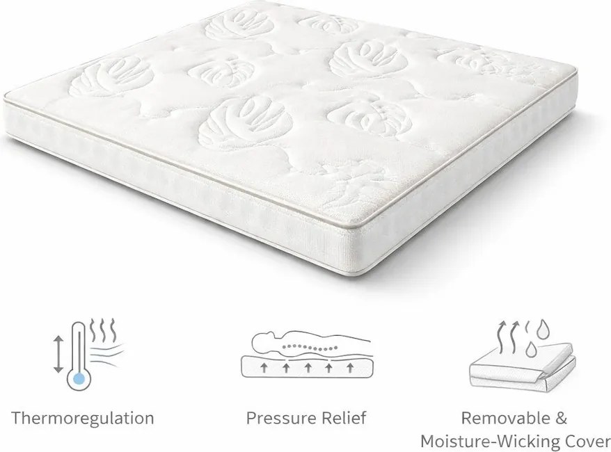 Средно твърд матрак с пяна 160x200 cm Smooth Vibe – Bonami Selection