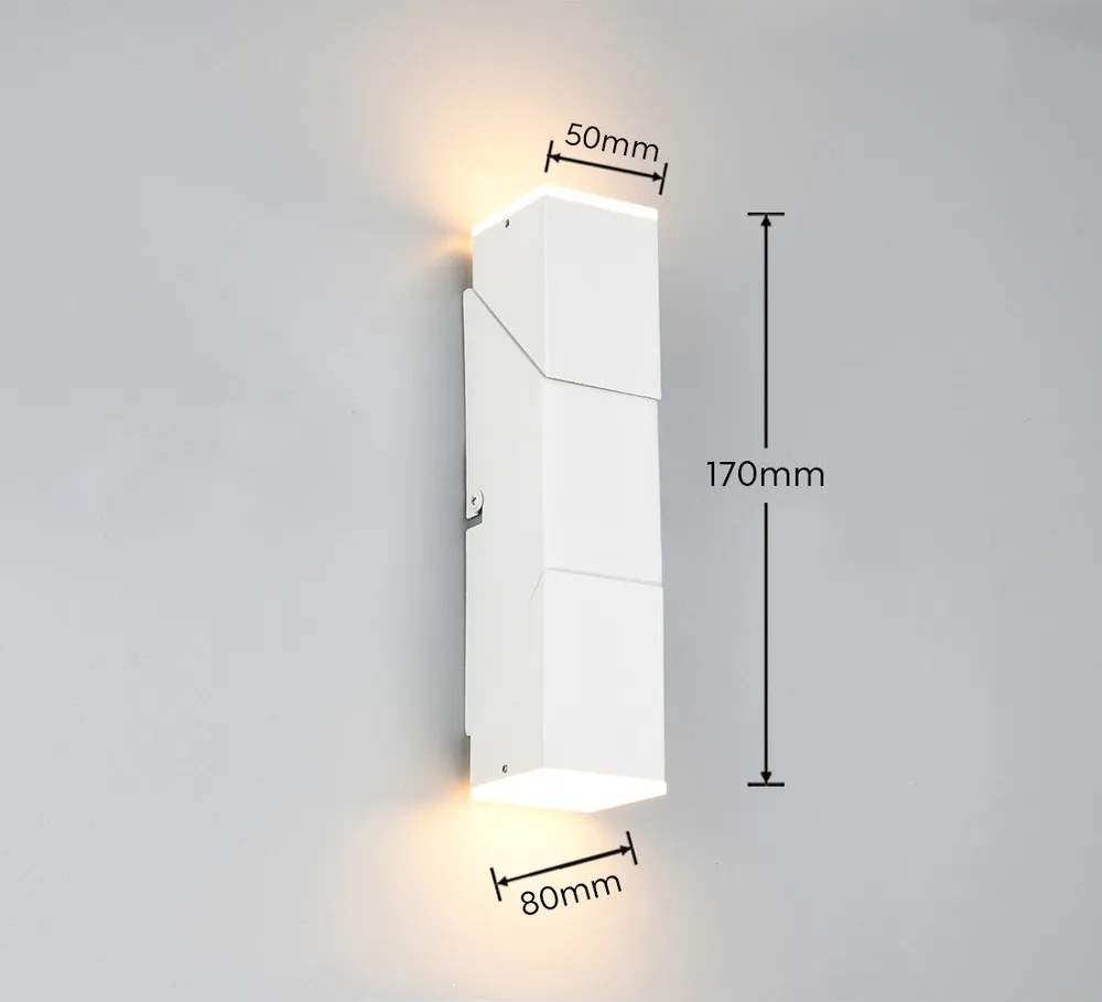 Бяла LED стенна лампа Raglan – Trio