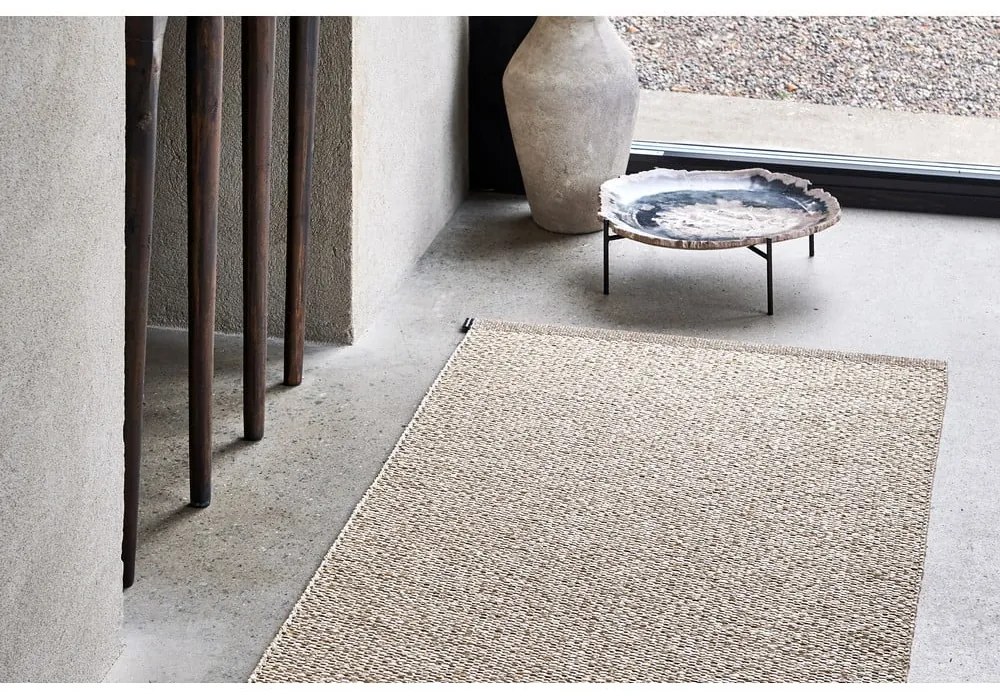 Кремав килим за открито и закрито 60x125 cm Effi Mud – Pappelina