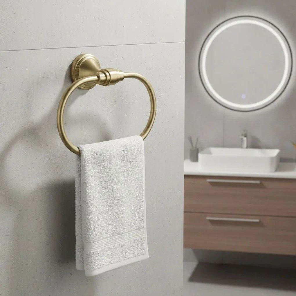 Закачалка за баня RING 16101 Aristo Brushed Gold