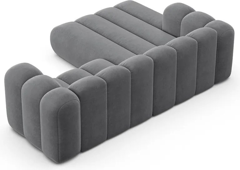 Светлосив ъглов диван (ляв ъгъл) Lupine – Micadoni Home