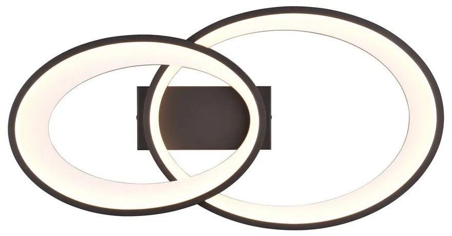 Черно-бяла LED светлина за таван 30x57 cm Malaga - Reality