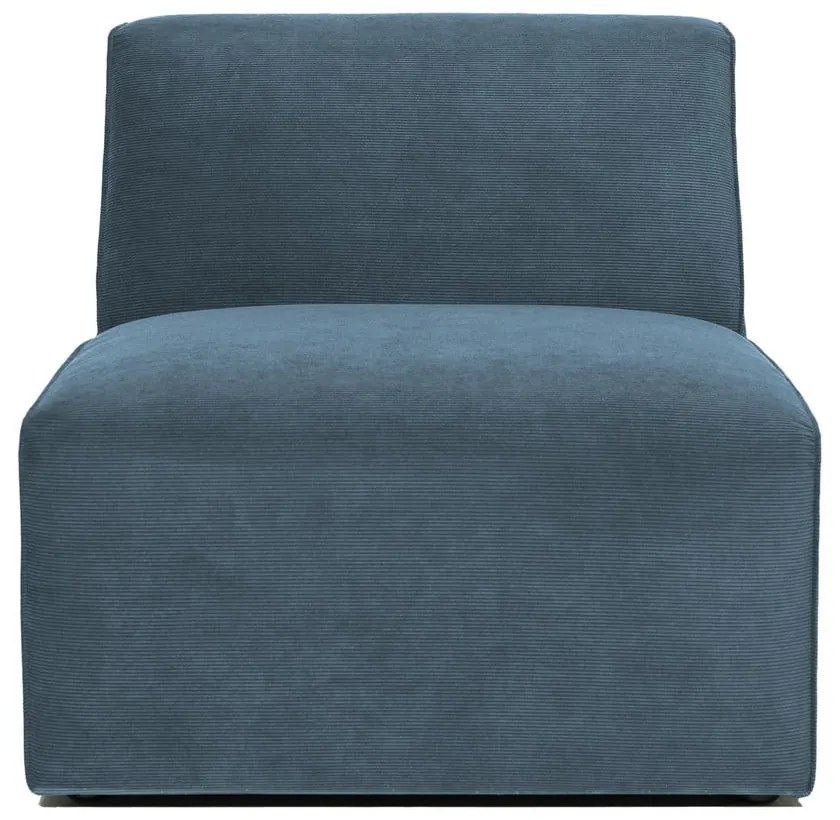 Син модулен диван от рипсено кадифе (среден модул) Sting – Scandic